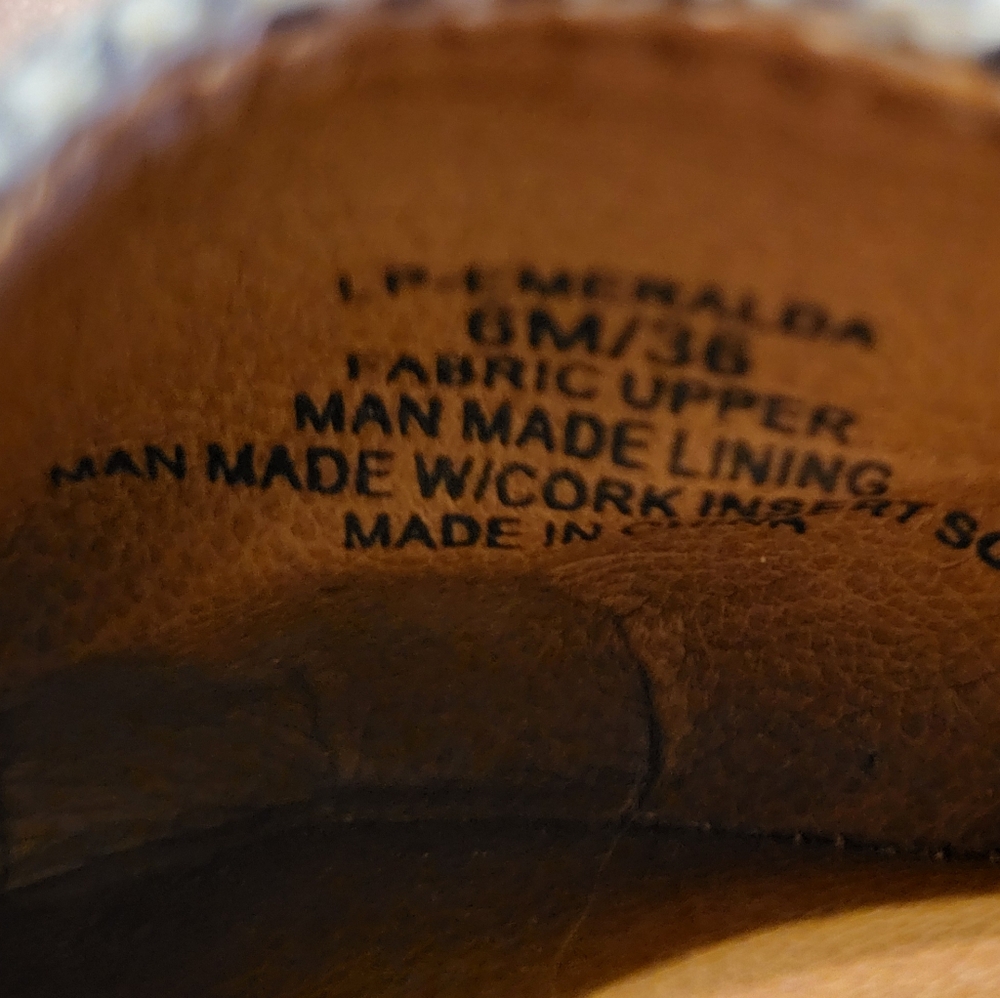 Lucky Brand Striped Flats Sz 6 - Picture 6 of 7